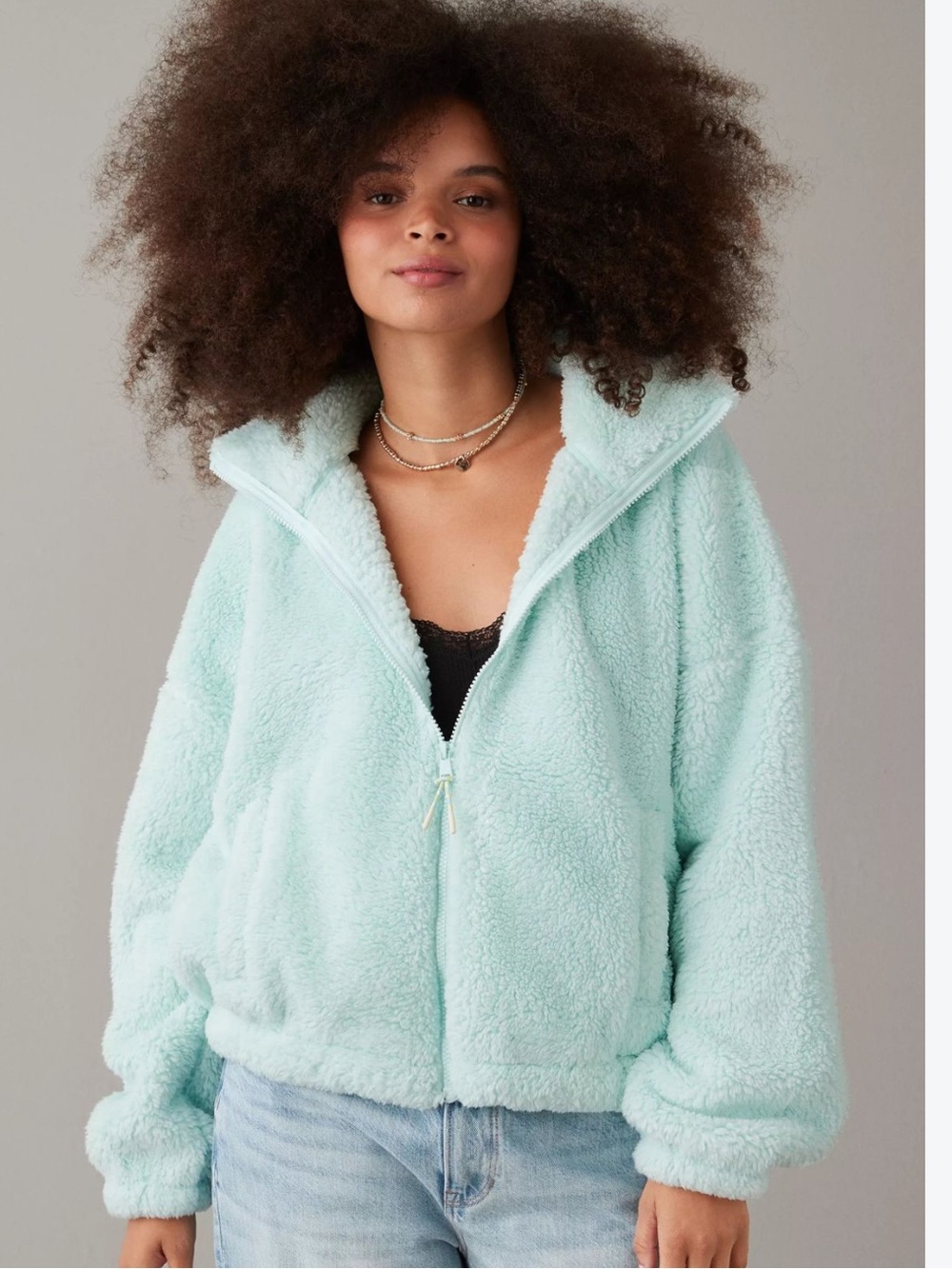 American Eagle Outfitters Seriously Huggable Light Zip Jacket